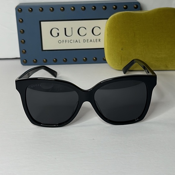 GUCCI Grey Gradient Butterfly Ladies Sunglasses GG0459S 001 54 - Picture 14 of 16